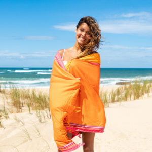Kikoy, strandlaken, strandhanddoek, xxl strandhanddoek, hamamdoek met badstof