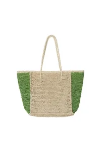 strandtas zand groen, tas, shopper zand groen, www.123hamamdoek.nl