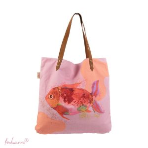 Strandtas shopper imbarro fish 123hamamdoek